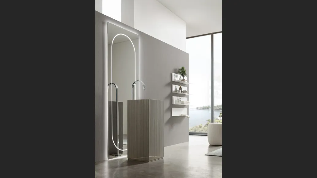 Lavabo monolite Dorick in pietra di Arcom