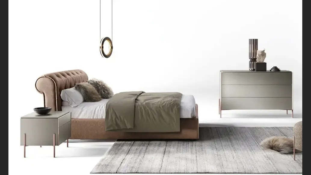 Letto classico Mimosa V11 di Moretti Compact Giorno Notte